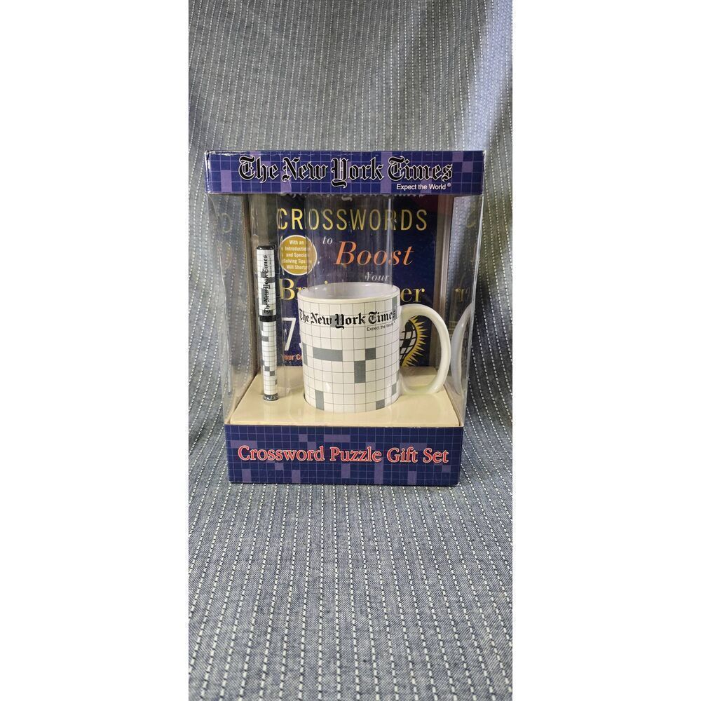 VERY RARE - THE NEW YORK TIMES CROSSWORD PUZZLE GIFT SET BY EXCALIBUR 2004
